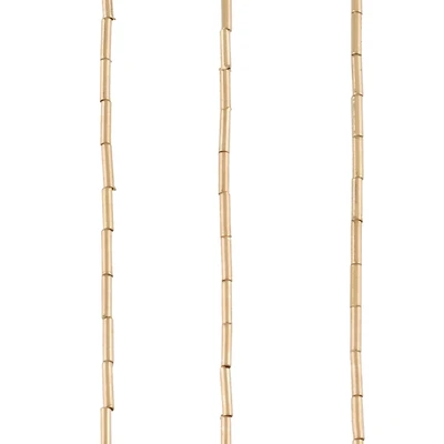 Gold Metal Bugle Beads, 6mm by Bead Landing™