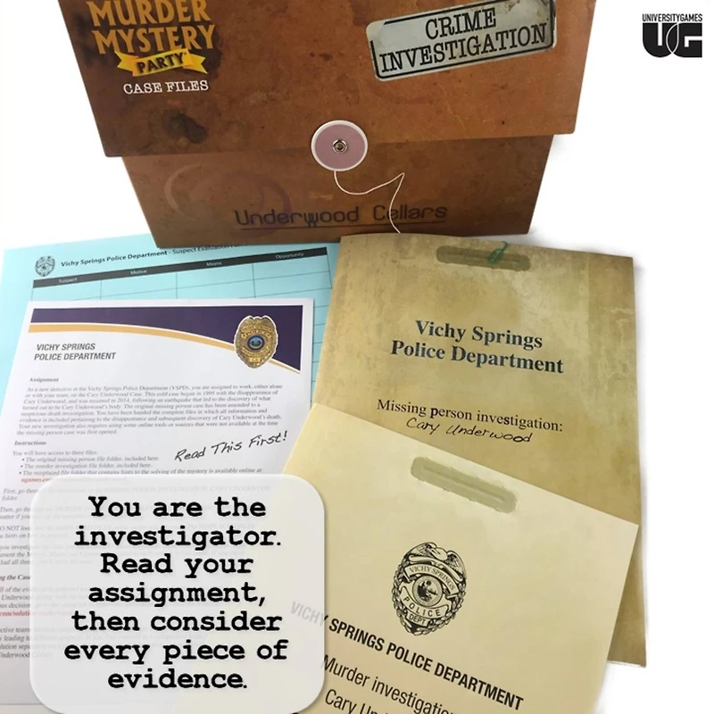 Murder Mystery Party® Case Files: Underwood Cellars