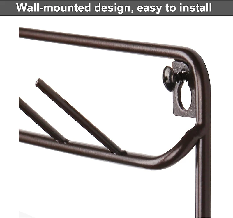 NEX™ Brown 54-Spool Wall-Mounted Sewing Thread Rack, 4ct.