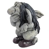 Design Toscano Pondering Sylvester, the Cynical Gnome Troll Statue