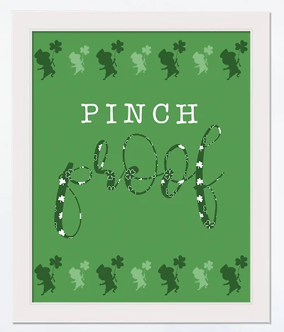 Pinch Proof 16" x 20" White Framed Print Under Plexiglass