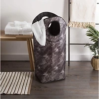 DII® Black Marble Laundry Basket Bag