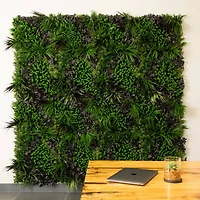 20" x 40" Borneo Jungle Artificial Living Wall Panel