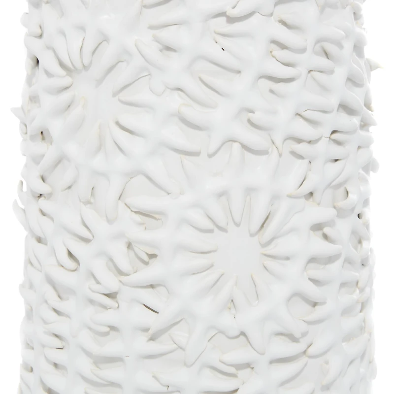 White Ceramic Contemporary Vase