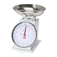 Hello Honey® White Metal Kitchen Scale with Removable Tray