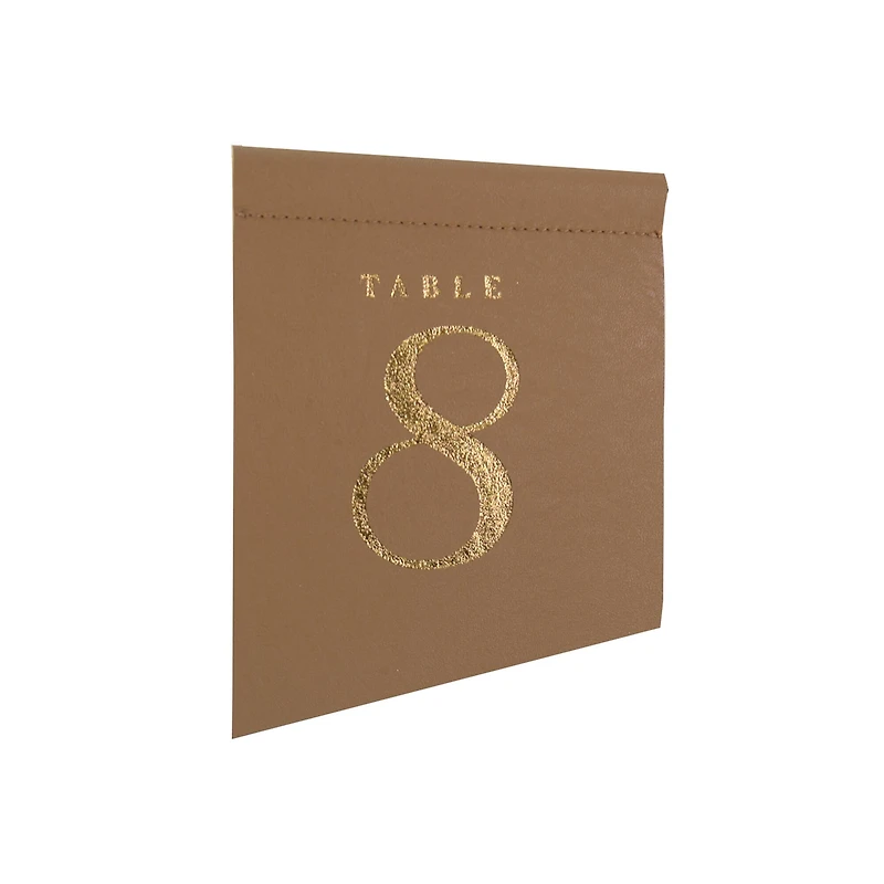 Style Me Pretty Vegan Leather Table Number