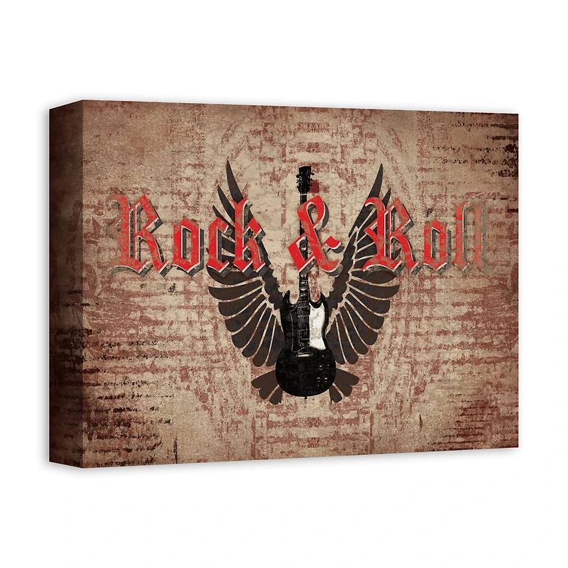 Rock And Roll 14" x 11" Canvas Wall Art