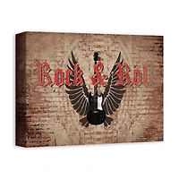 Rock And Roll 14" x 11" Canvas Wall Art