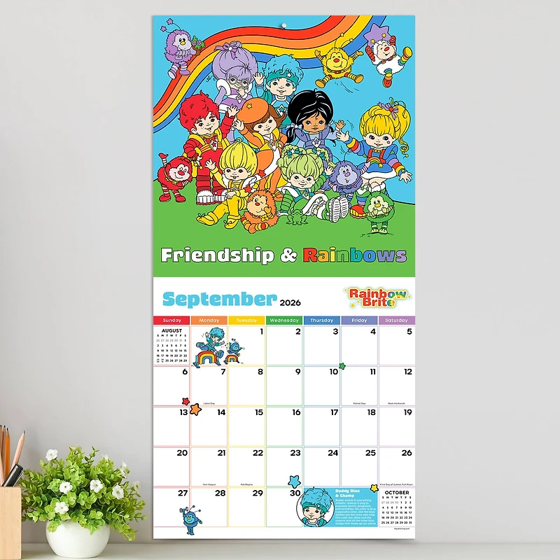 2026 Rainbow Brite Wall Calendar