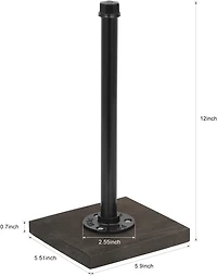 12" Industrial Free Standing Countertop Paper Towel Holder