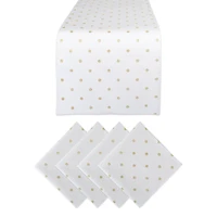 DII® Polka Dot Table Runner & Napkins Set