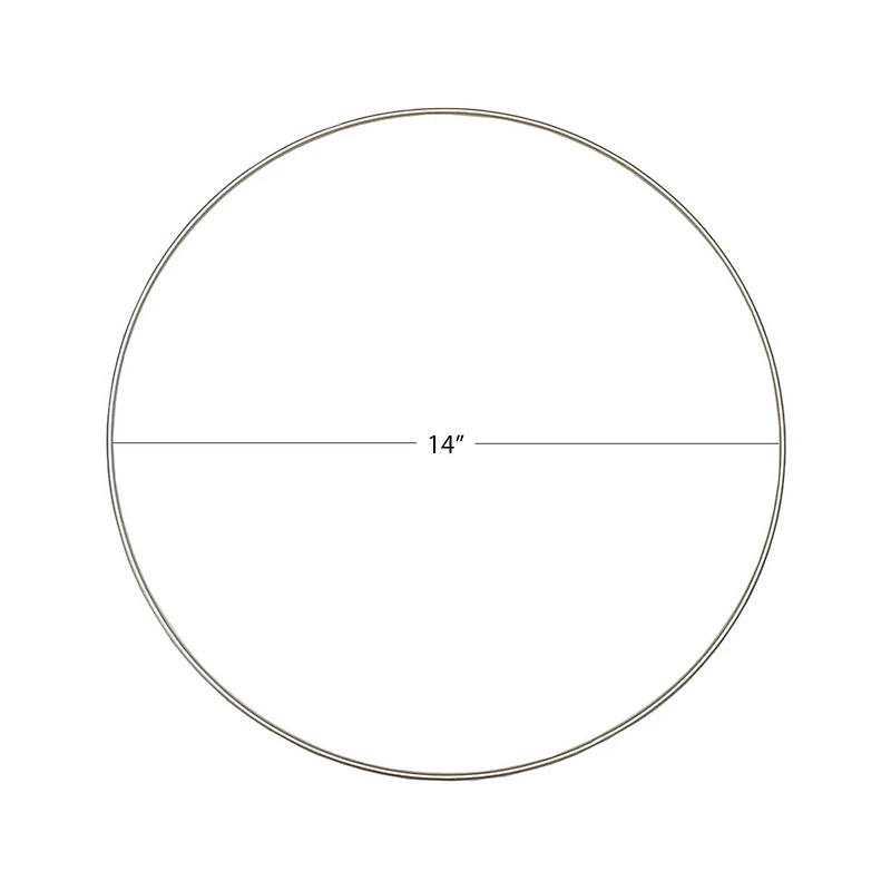 14" Gold Metal Wire Floral Hoop by Ashland®