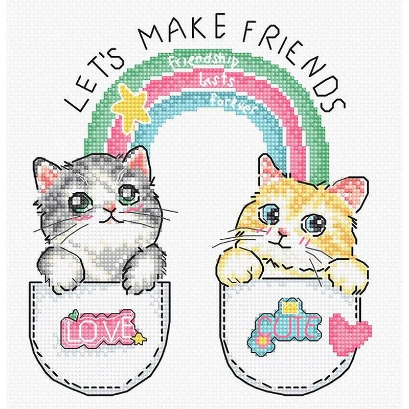 Letistitch Let's make friends! Counted Cross Stitch Kit