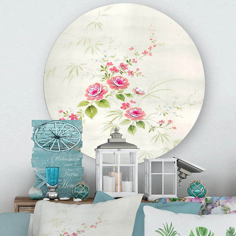 Designart - Retro Drawing of Flowers II