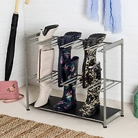 Honey Can Do Silver Hanging Boot Storage and Drying Rack