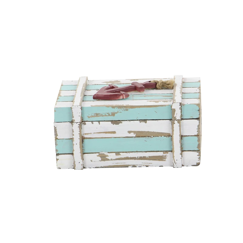 Aquamarine Wood Coastal Anchor Box Set