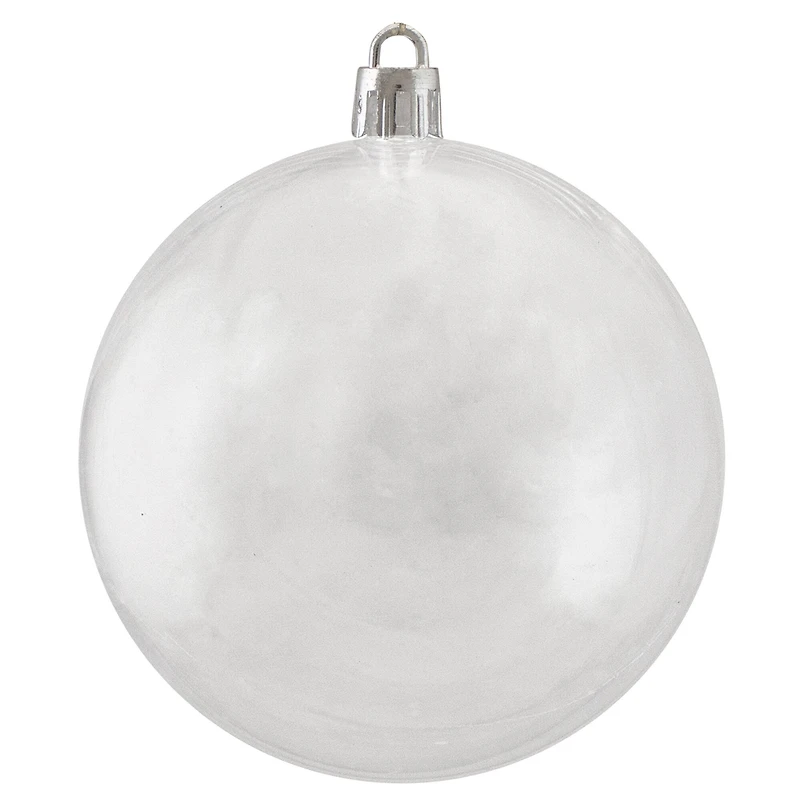 32ct. Clear Shatterproof Shiny Christmas Ball Ornaments