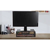Mind Reader Monitor Stand with Drawer Storage