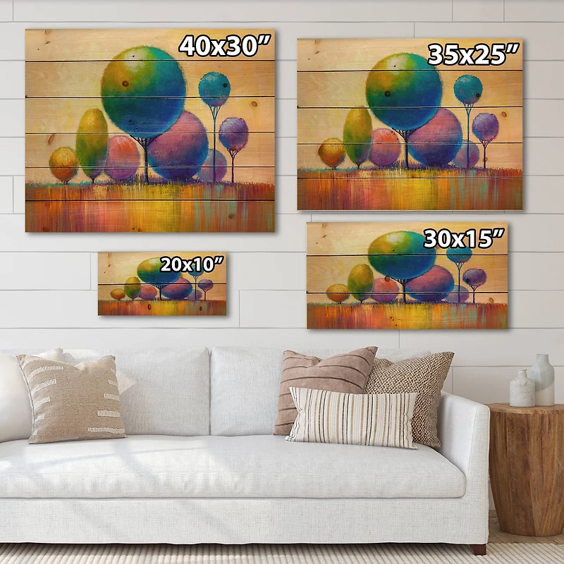 Designart - Colourful Ornamental Trees VIII