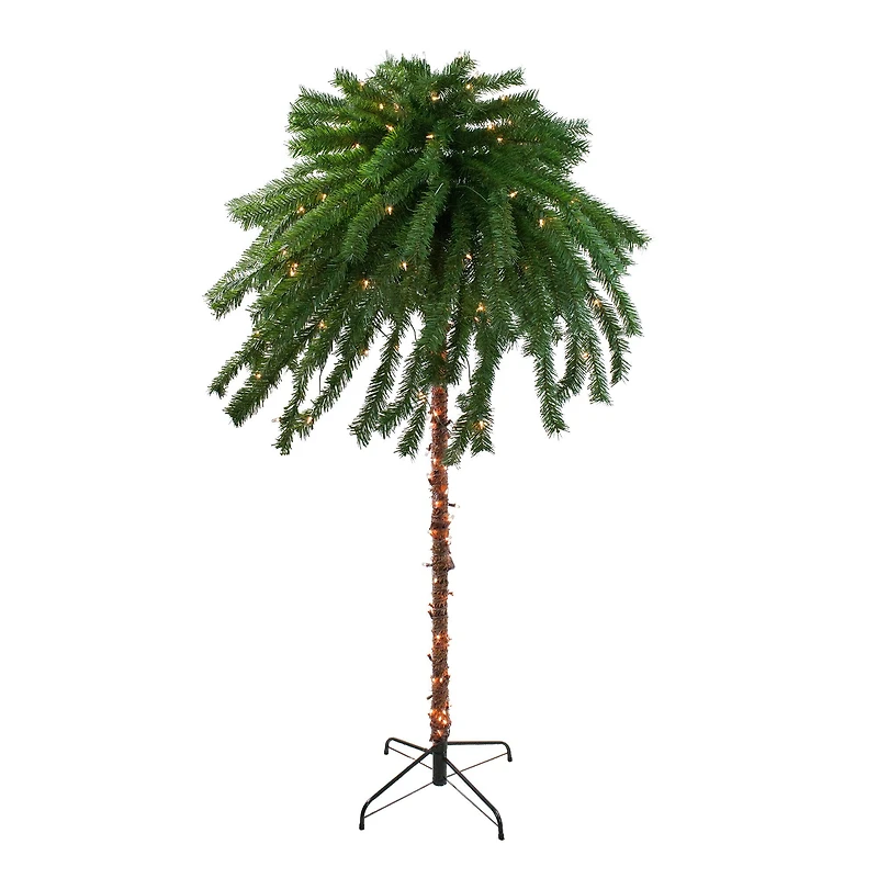 4ft. Pre-Lit Artificial Tropical Outdoor Palm Tree
