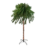 4ft. Pre-Lit Artificial Tropical Outdoor Palm Tree