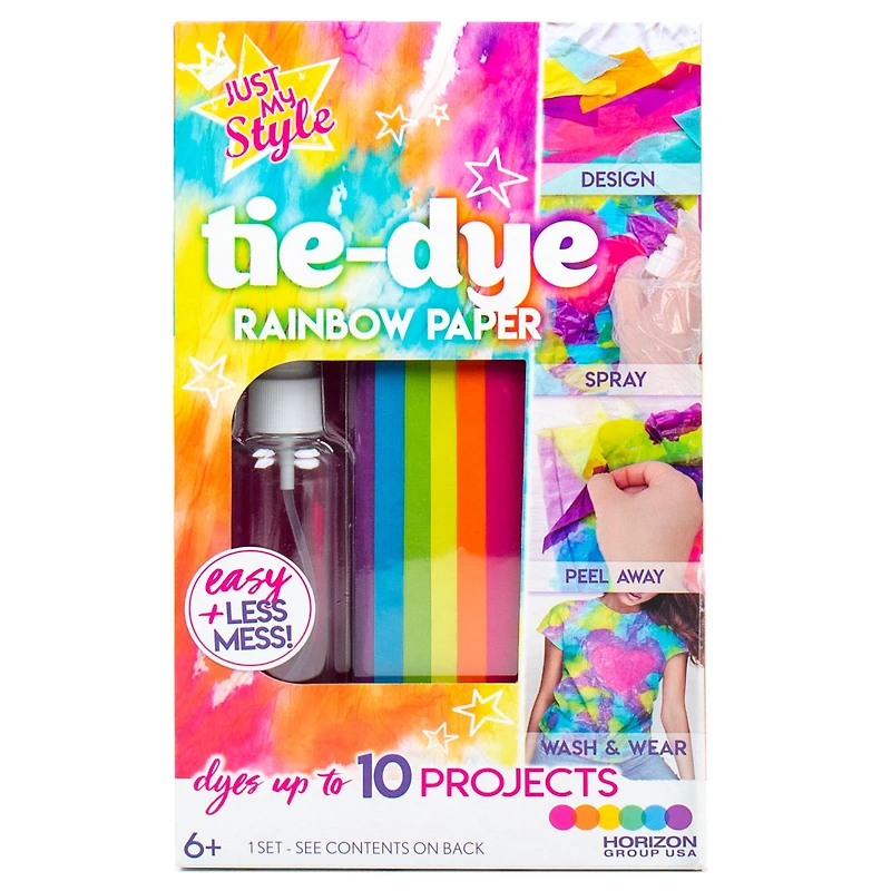 Horizon Just My Style Tie Dye Rainbow Paper