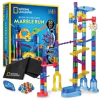 National Geographic™ 50-Piece Glow-in-the-Dark Marble Run