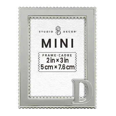 Mini Silver D Frame by Studio Décor®