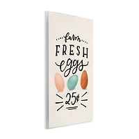 Stupell Industries Farm Fresh Eggs Sign Wall Plaque Art