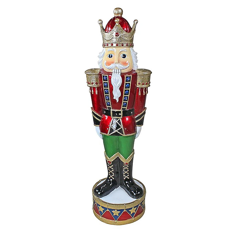 Design Toscano 36" LED Lit Holiday Nutcracker Statue