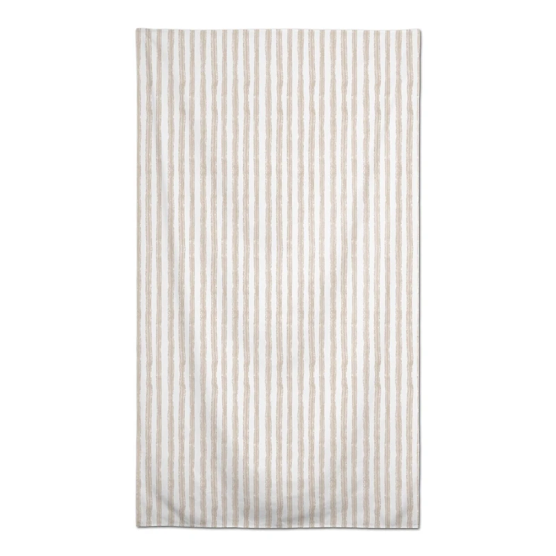 102" Neutral Easy Stripes Tablecloth