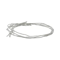 JAM Paper 16" White Matte Elastic Loop, 50ct.