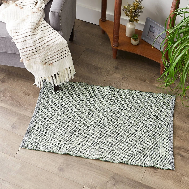 DII® Diamond Handwoven Recycled Yarn Rug