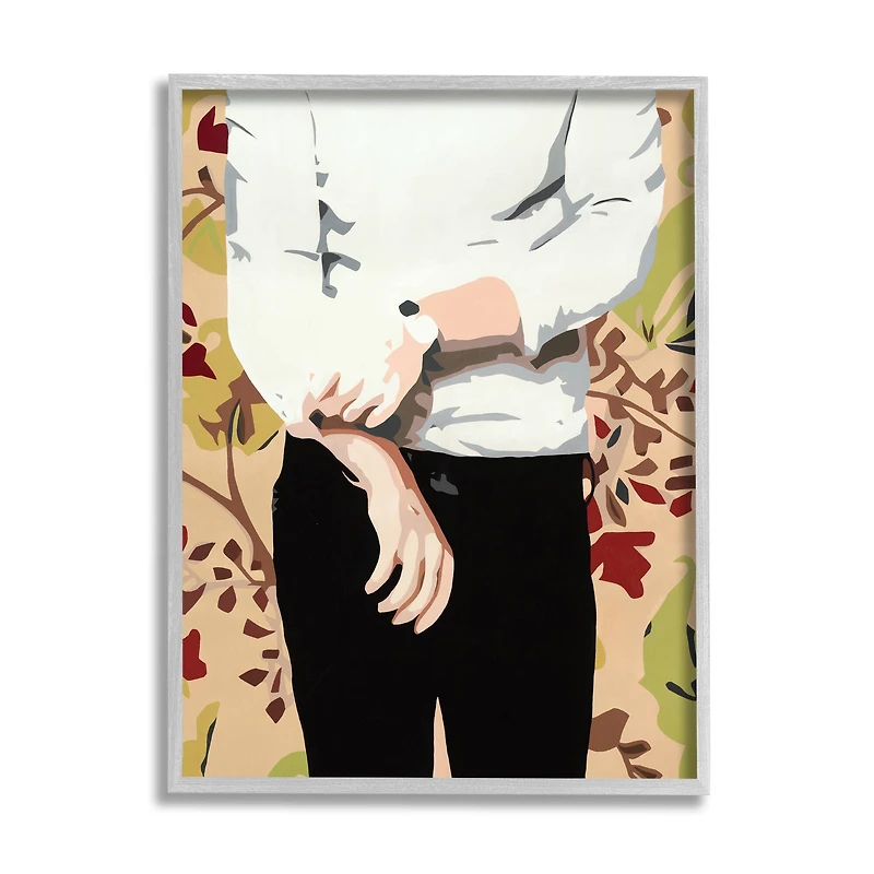 Stupell Industries Glam Man Rolling Up Sleeve Framed Wall Art