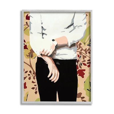 Stupell Industries Glam Man Rolling Up Sleeve Framed Wall Art