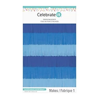 72" Blue Fringe Backdrop by Celebrate It™