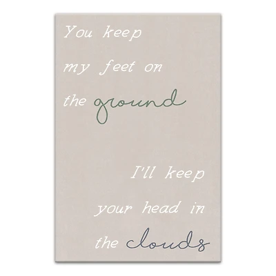 Head In The Clouds 20" x 30" Canvas Wall Art