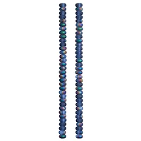 12 Pack: Blue Rondelle AB Glass Beads, 6mm by Bead Landing™
