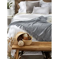 DII® Soft Denim Blue Chenille Throw