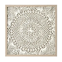 Boho Framed Natural Rice Paper Wall Art