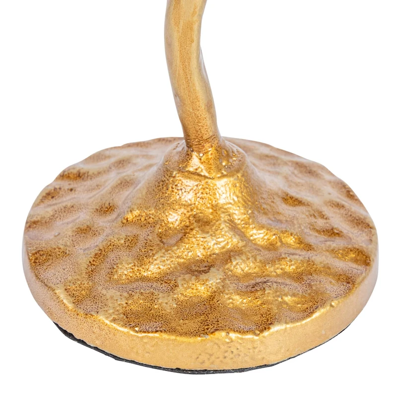 Hello Honey® 11.7" Gold Double Taper Metal Candelabra