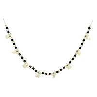 6ft. Black & White Felt Ghost & Pom Pom Garland by Ashland®