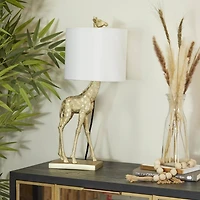 23" Gold Eclectic Accent Lamp