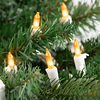 50ct. Opaque Gold Mini Christmas String Lights with White Wire