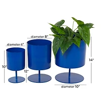 The Novogratz Metal Modern Planters Set