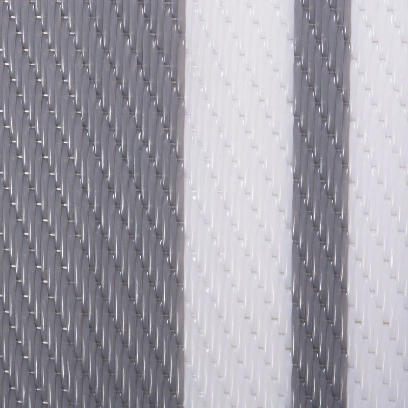 DII® Gray Multi Stripe Outdoor Rug, 4ft x 6ft.