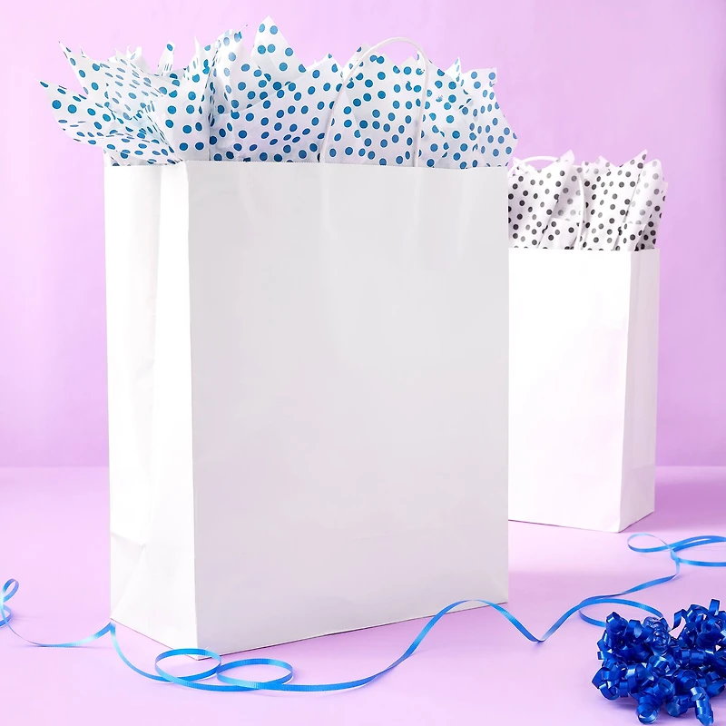 X-Large White Glossy Paper Bag by Celebrate It™