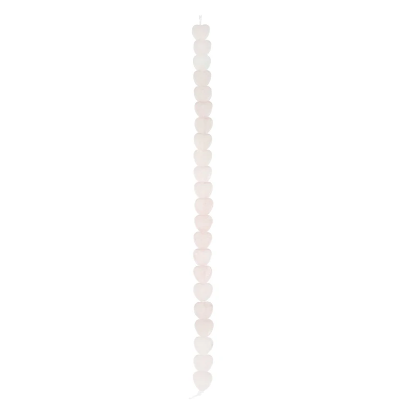 6 Pack: Pink Dyed Rose Quartz Heart Beads, 7.8mm by Bead Landing™