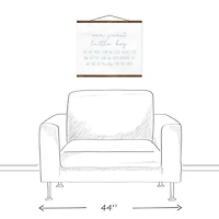 Our Sweet Little Boy 16" x 20" Teak Hanging Canvas