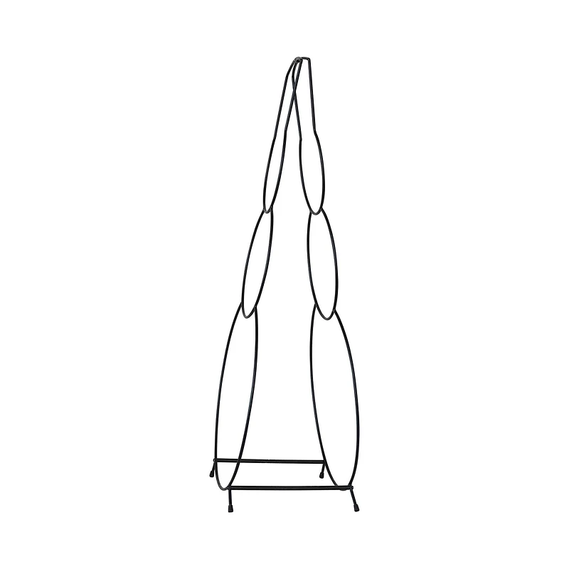 Hello Honey® 34.75" Black Metal Snowman Shaped Log Holder